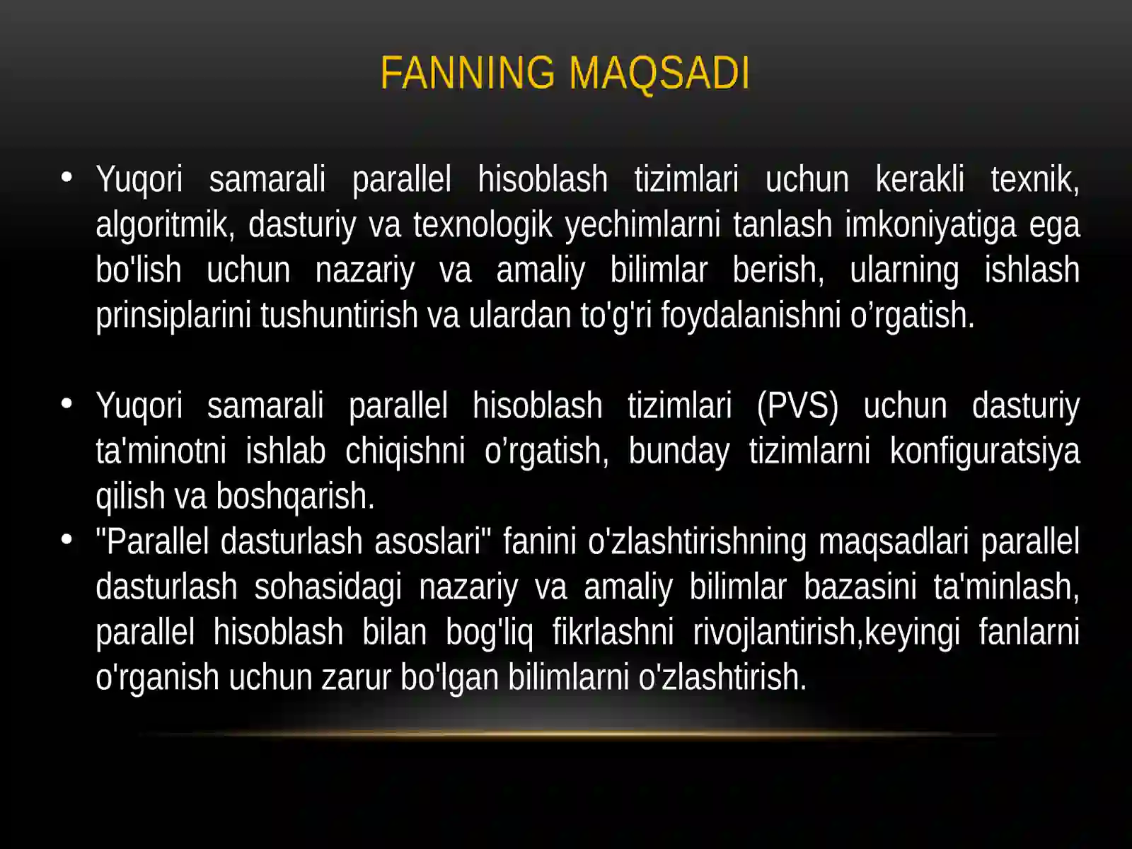 Parallel dasturlash asoslari. Parallel dasturlarning turlari. Parallel dasturlash paradigmalari. Sinxron va asinxron aloqa 2