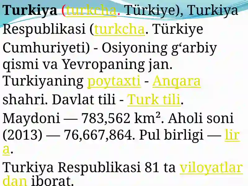 TURKIYA DAVLATI 2