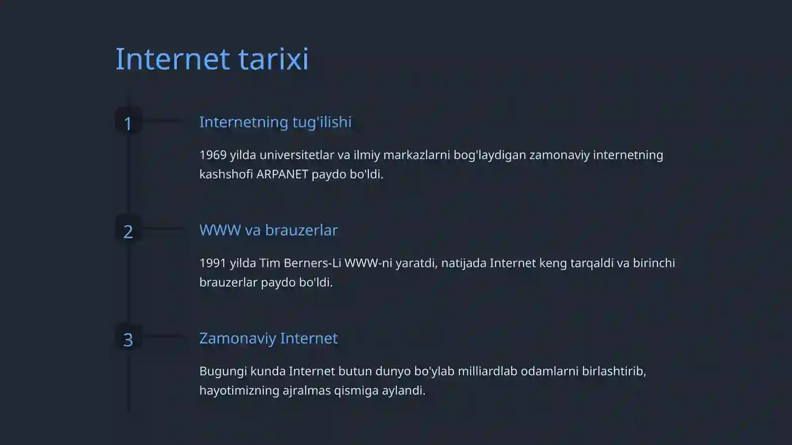 Internet va uning turlari 2