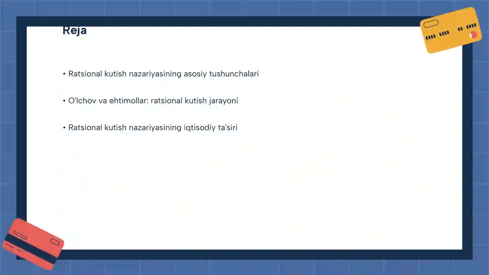 Ratsional kutish nazariyasi 2