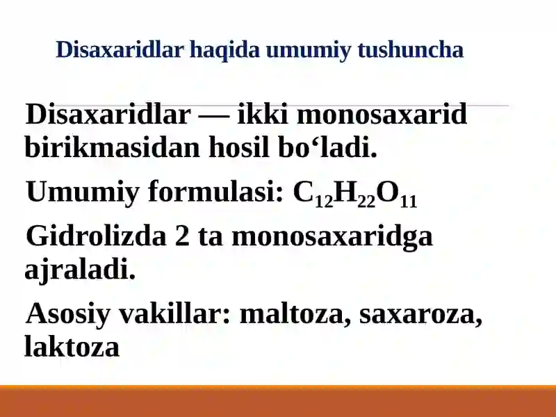 Disaxaridlar 2