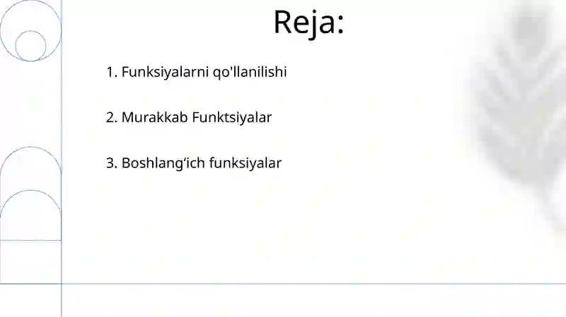 Matematik funksiyalar 2