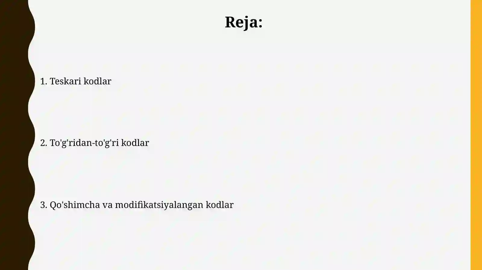 Kodlash standartlari 2