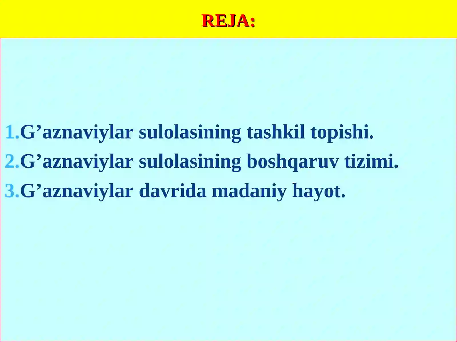 G‘aznaviylar davlati(977-1186) 2
