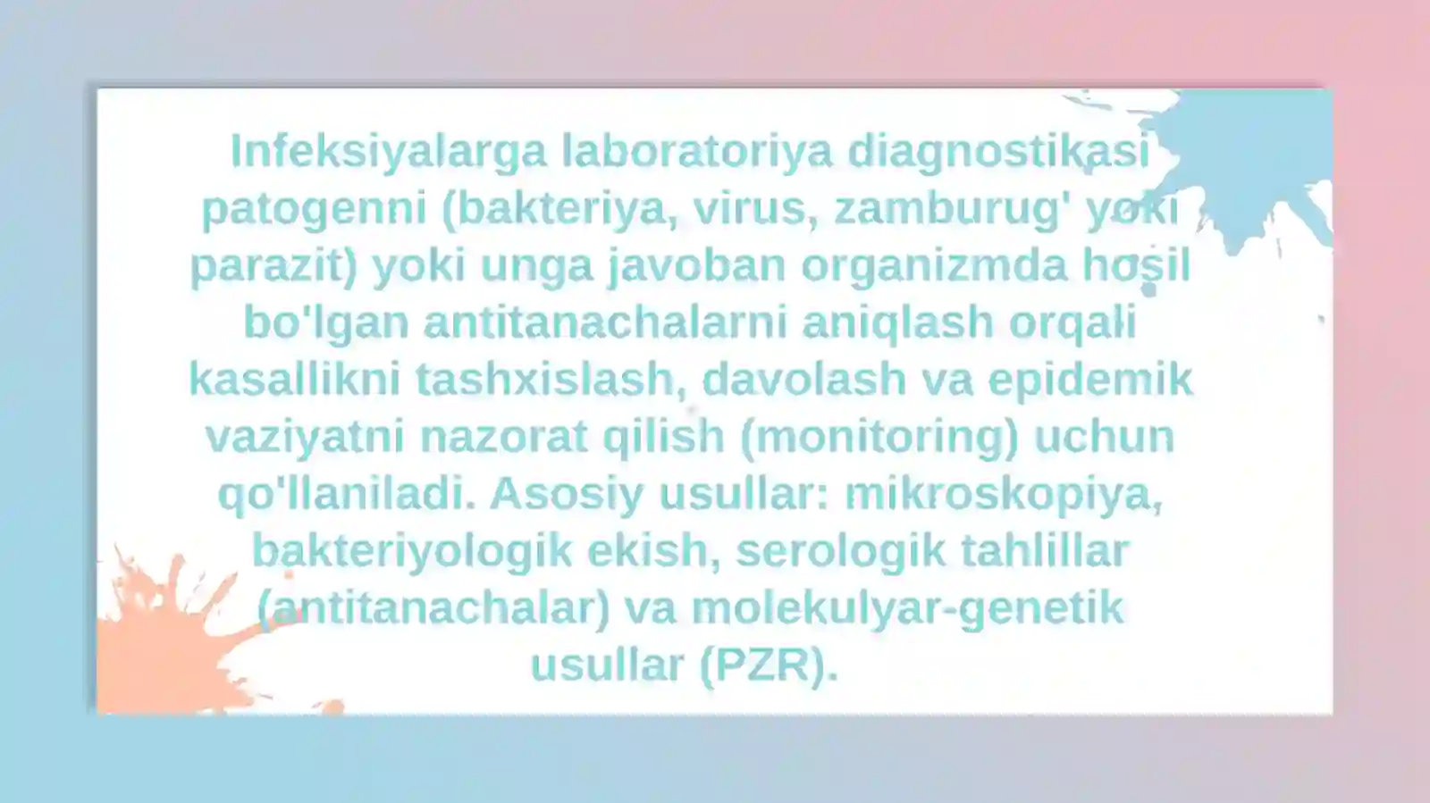 Infeksiyalarga laboratoriya diagnostikasi 2