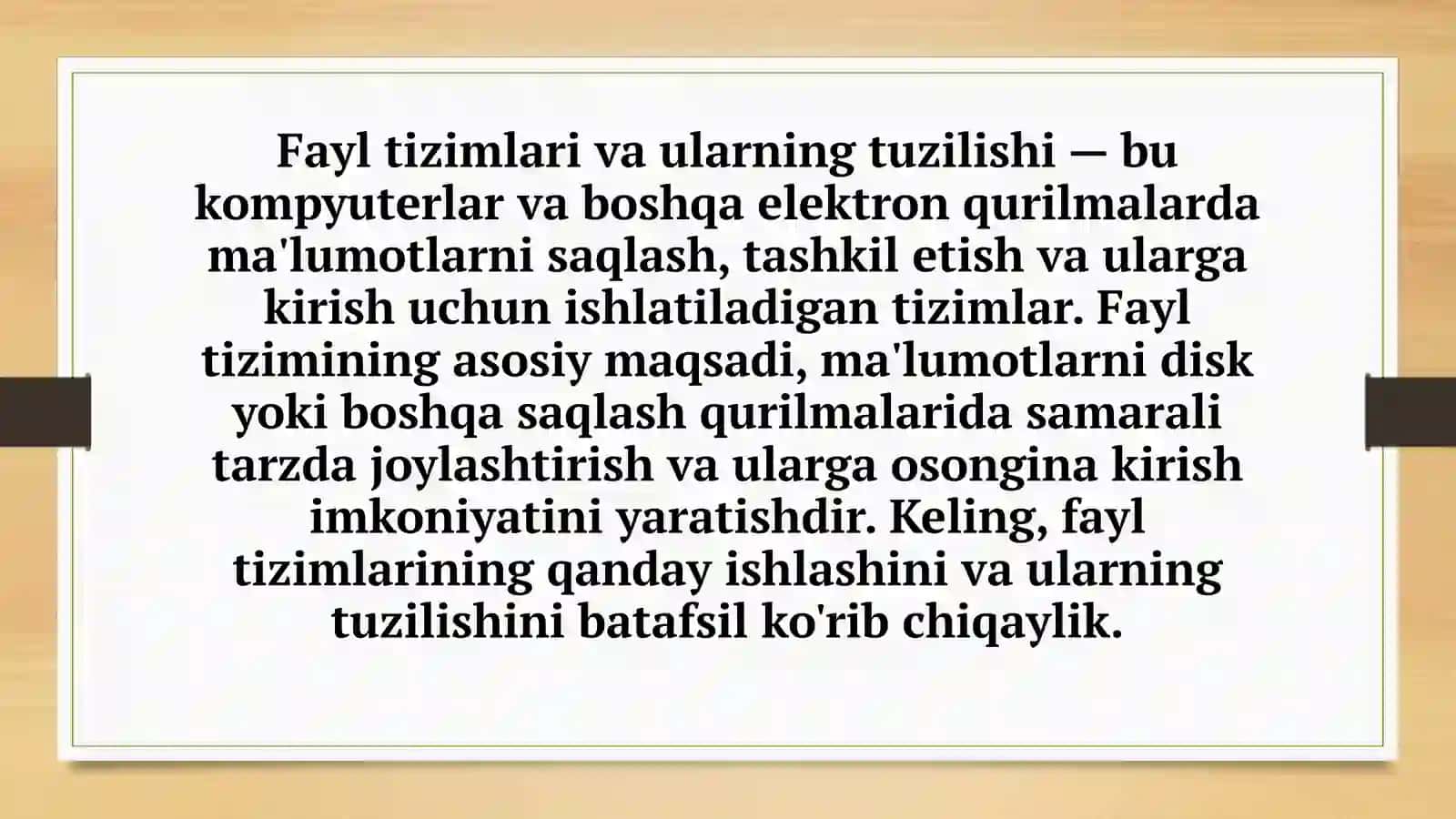 Fayltizimlarivaularningtuzilishi 2