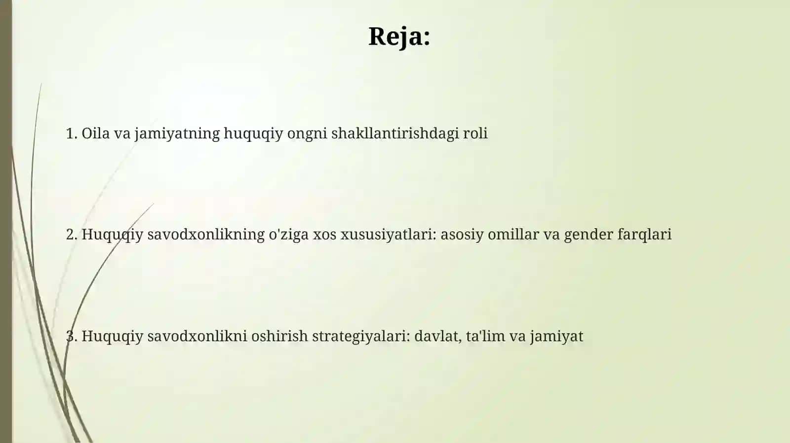Huquqiy ongnishakllantirishda oila va jamiyat roli 2