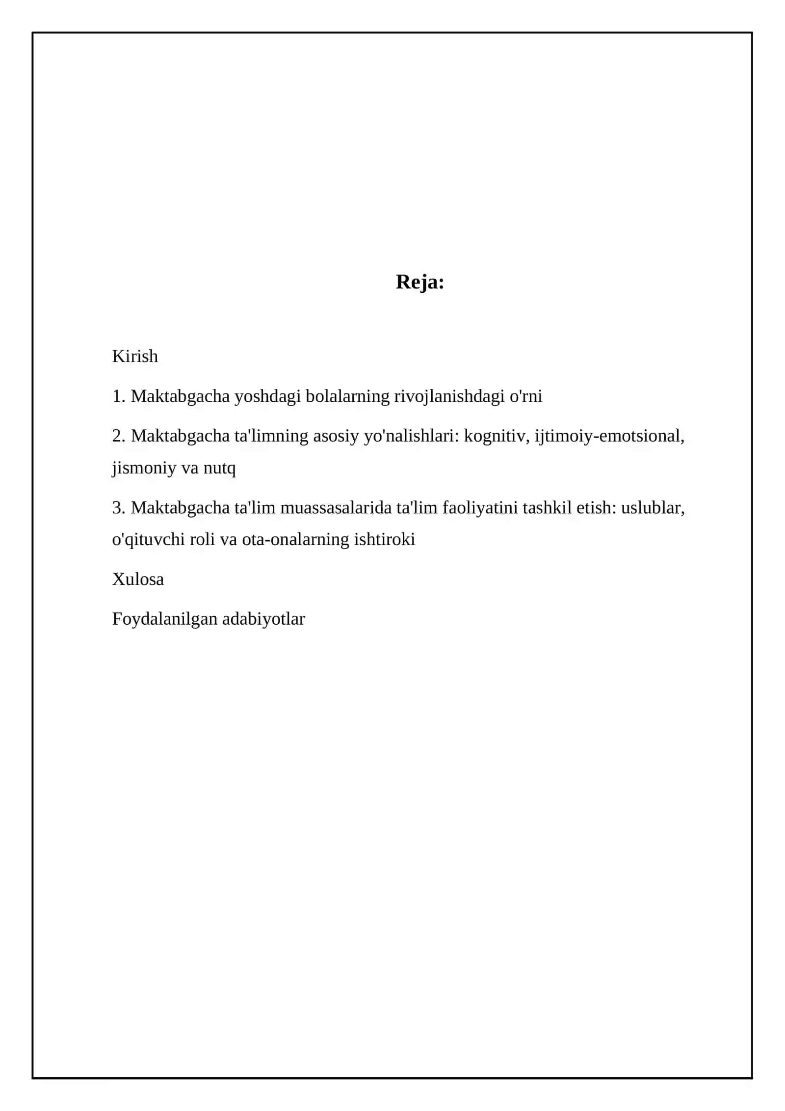 MT yoshdagi bolarni ribojlanishda orni va MTTdagi talim tarbiya foliyatida turgan ahamiyati 2