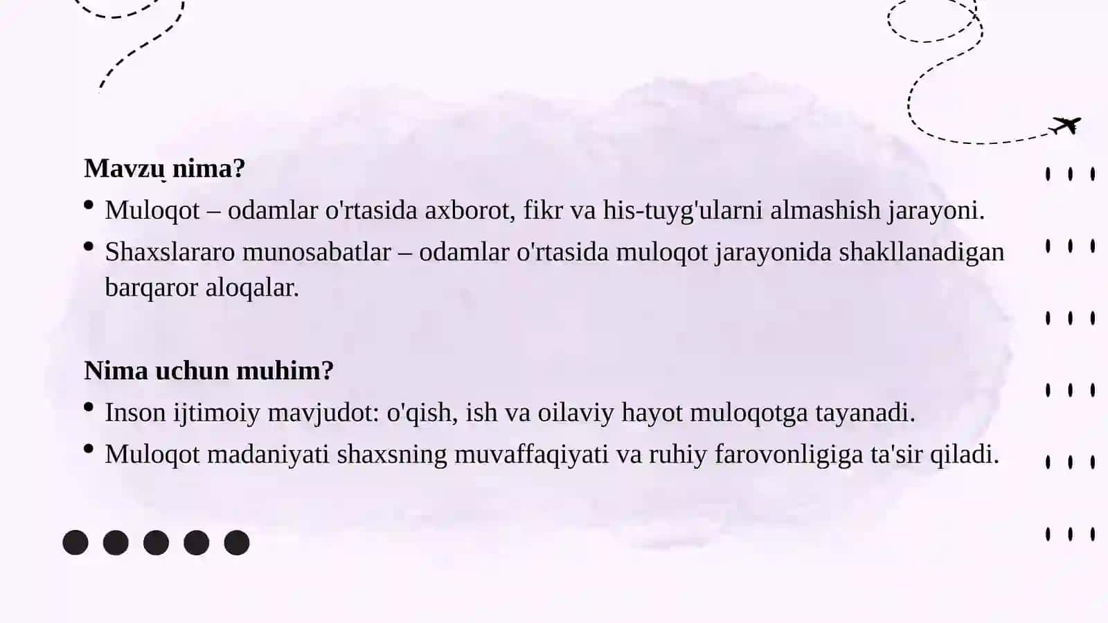 MULOQOT PSIXOLOGIYASI VA SHAXSLARARO MUNOSABATLAR 2