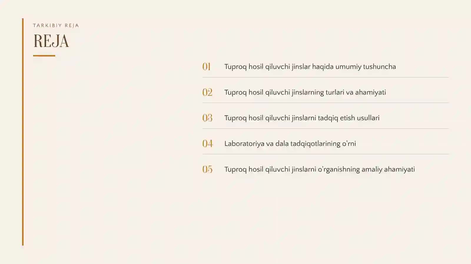 TUPROQ HOSIL QILUVCHI JINSLAR 2