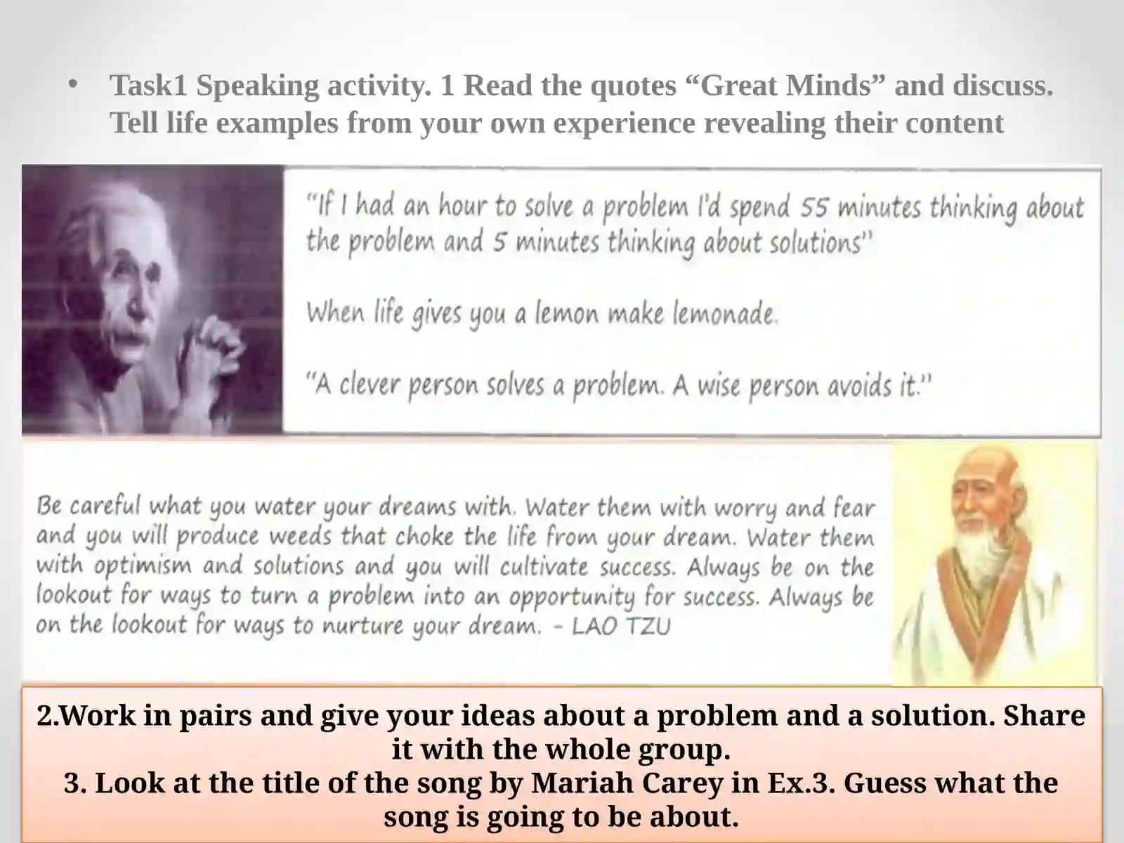 Solutions. Solving problems 2