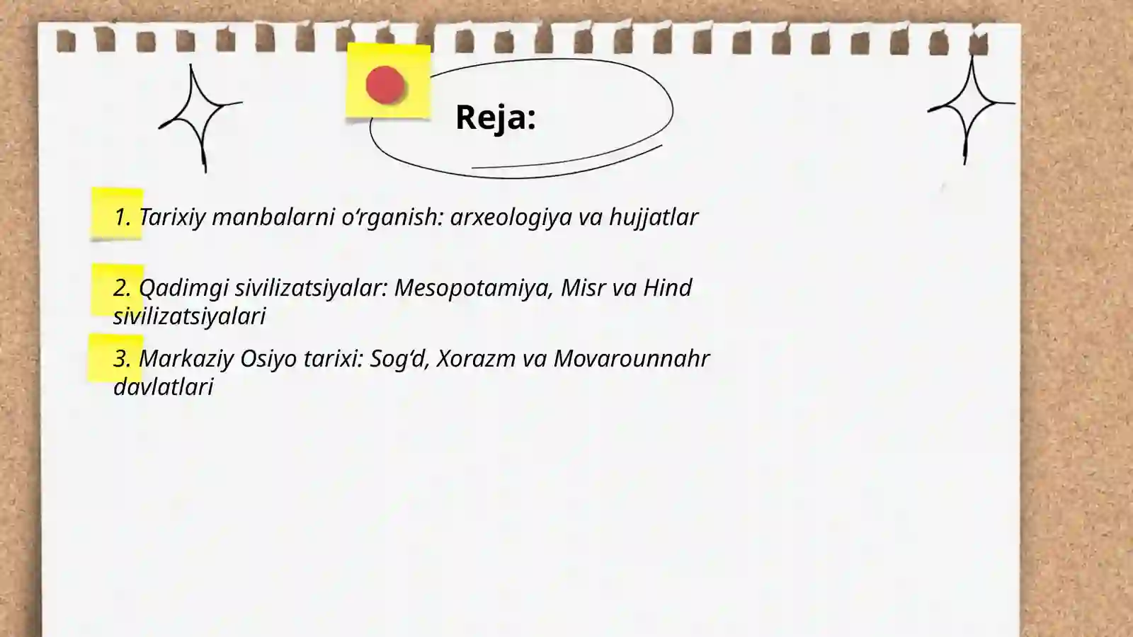 Tarix olamiga sayohat 2
