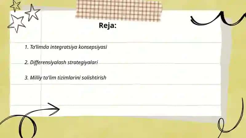 Jahon mamlakatlarida taʼlimni integratsiyalash va differensiyalashtirish muammolari 2