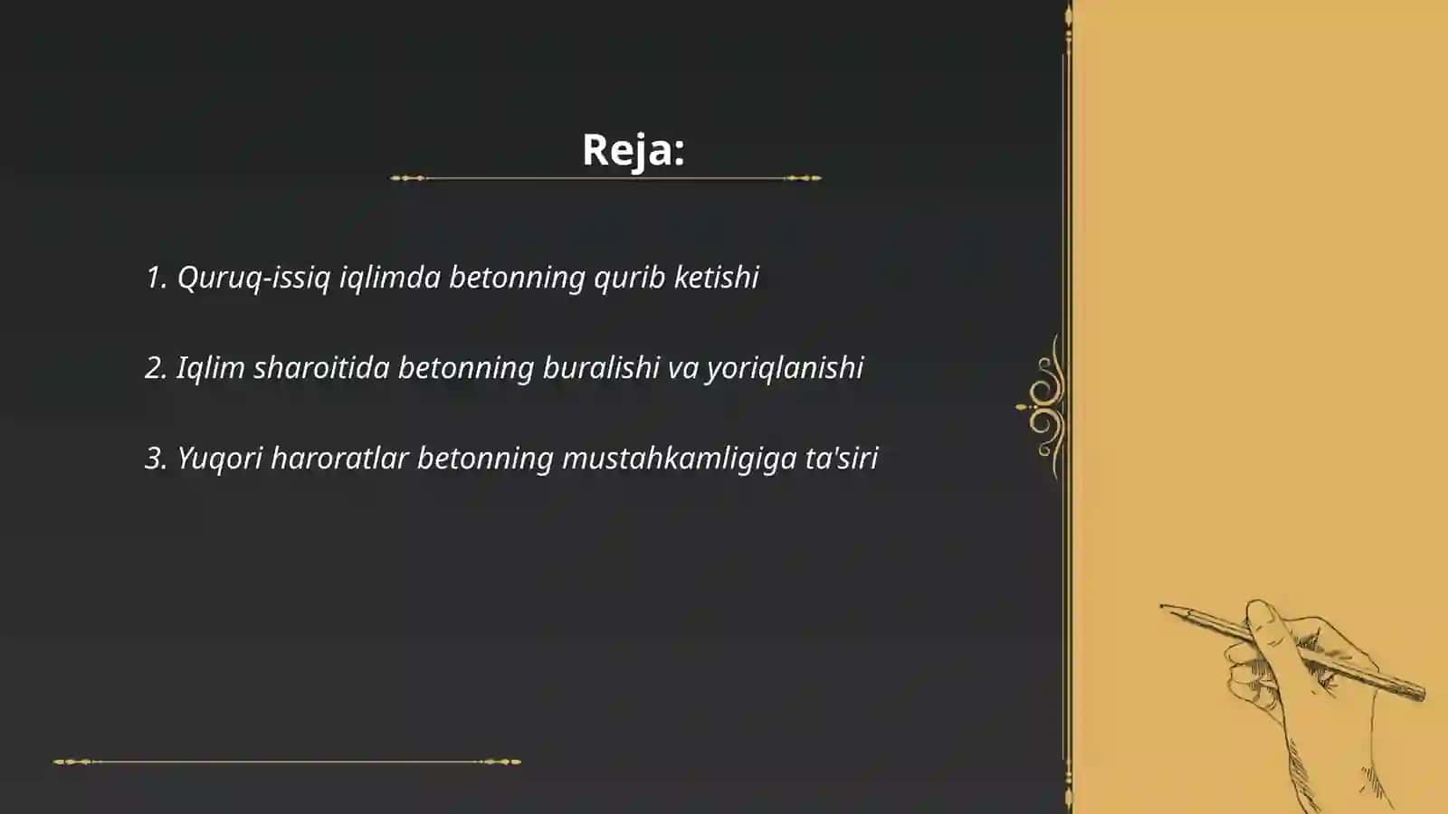Quruq-issiq iqlimning beton sifatiga salbiy ta'siri 2