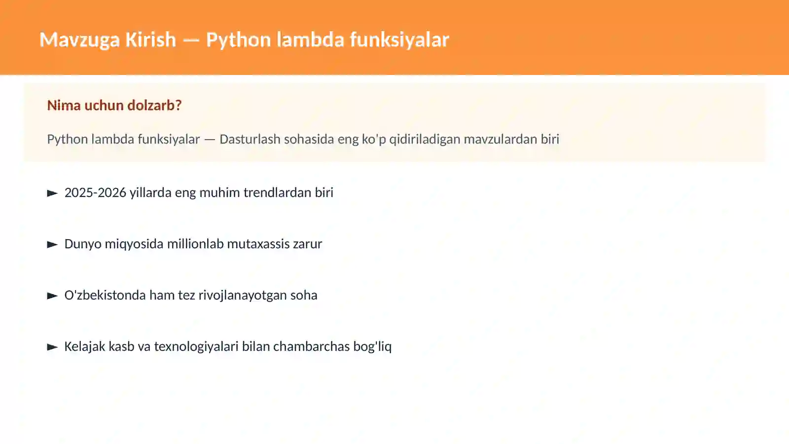 Python lambda funksiyalar 2