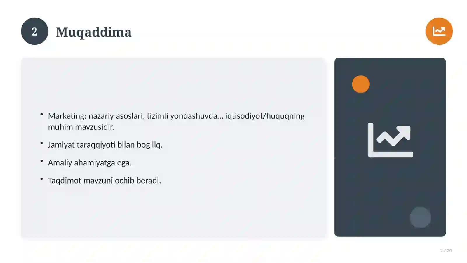 Marketing: nazariy asoslari, tizimli yondashuvda (Amaliyot hisoboti) 2