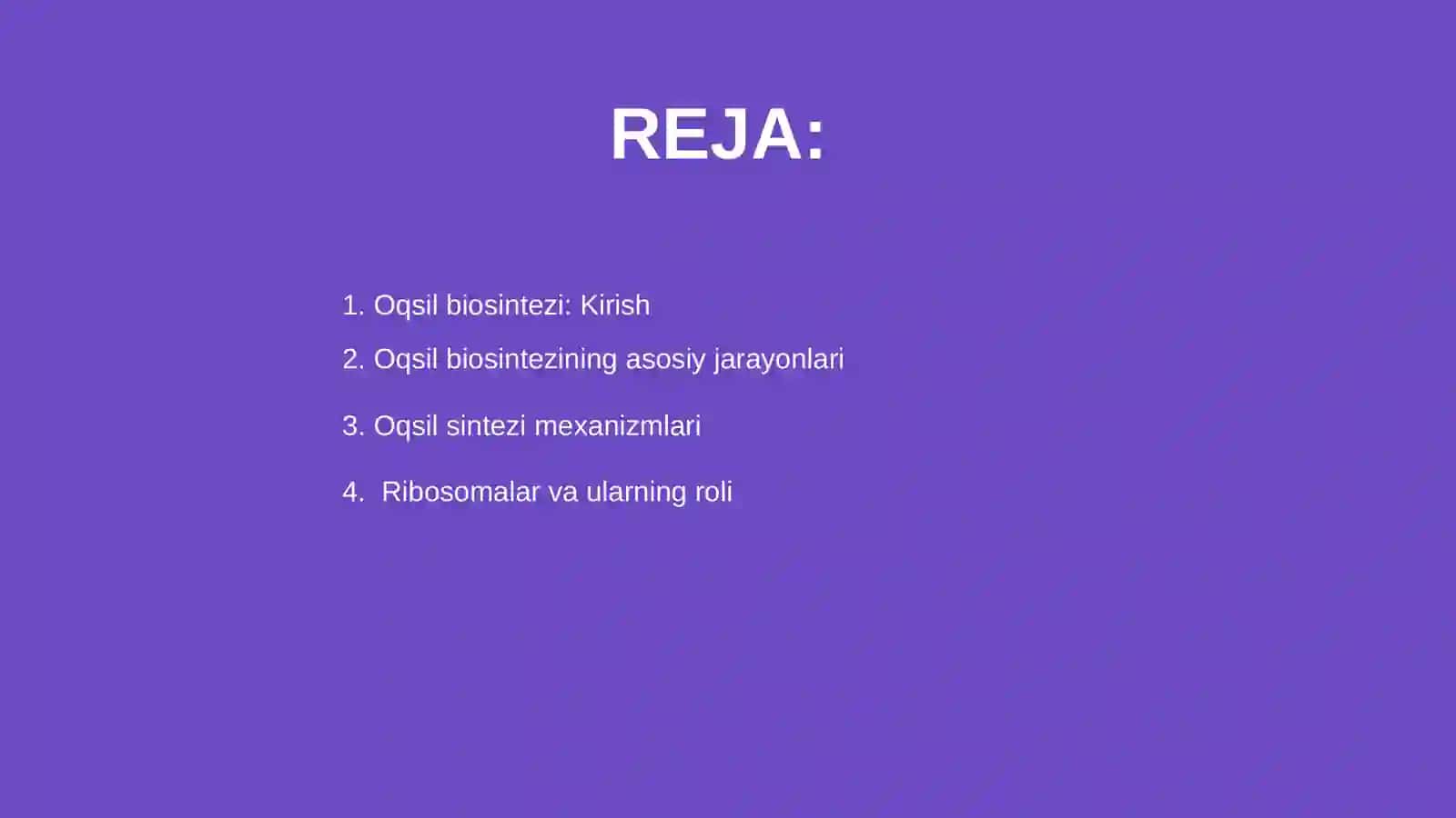 Oqsil biosintezi 2