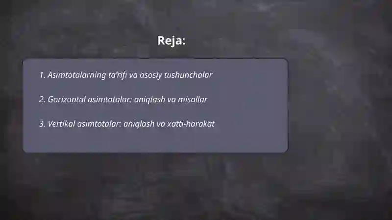 Asimtotalar 2