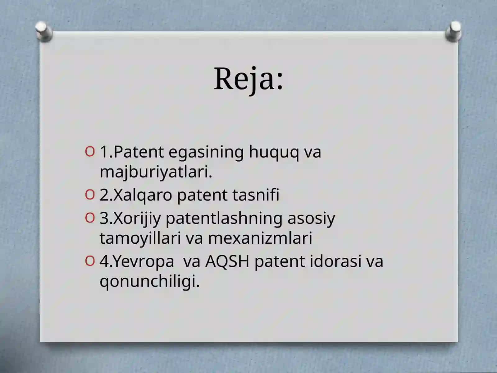 Patent,litsenziya va sertifikatlar olish uchun shartnomalar tuzish 2