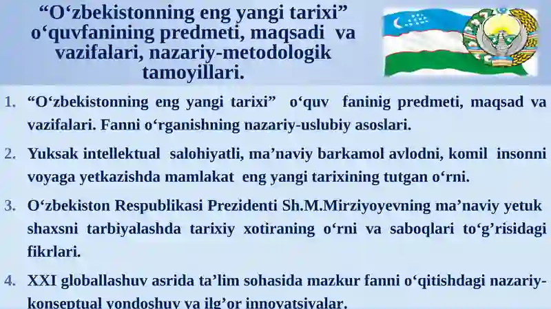 O‘zbekistonning eng yangi tarixi 2