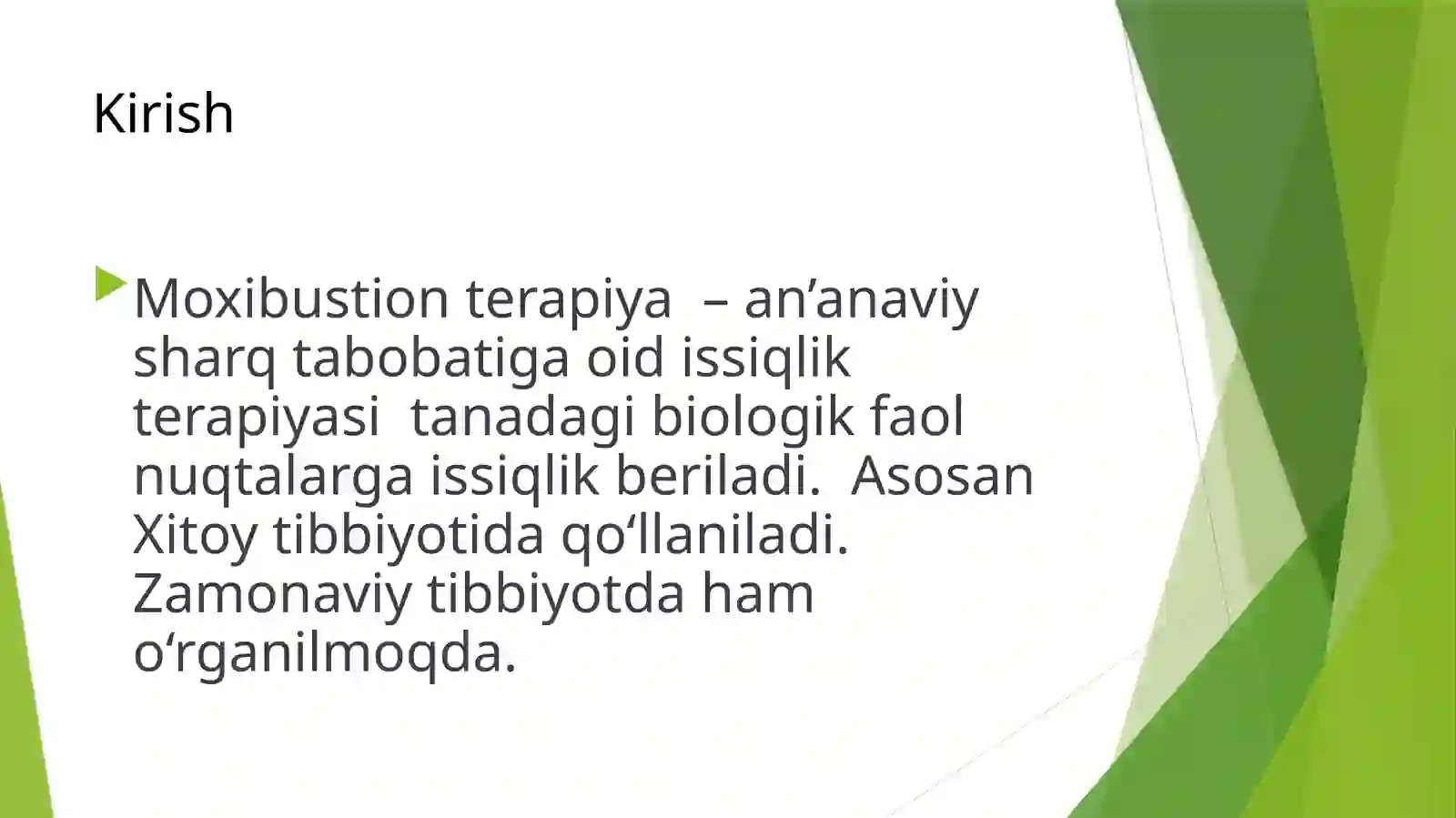 Moxibustion Terapiya 2