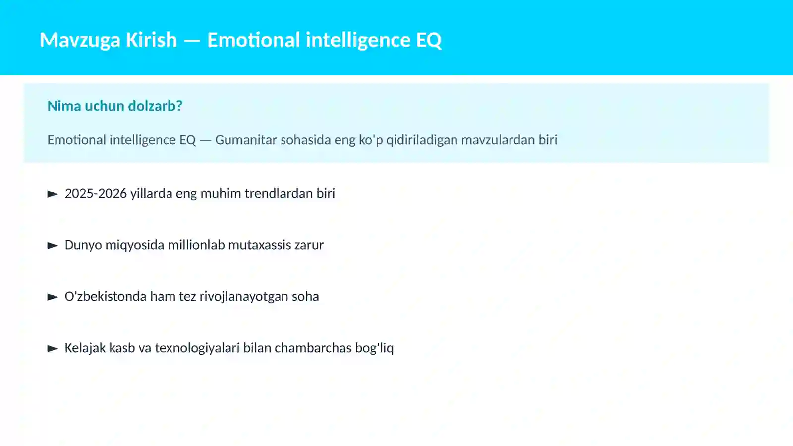 Emotional intelligence EQ 2
