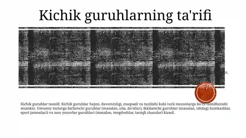 Kichik Guruhlar Psixologiyasi 2