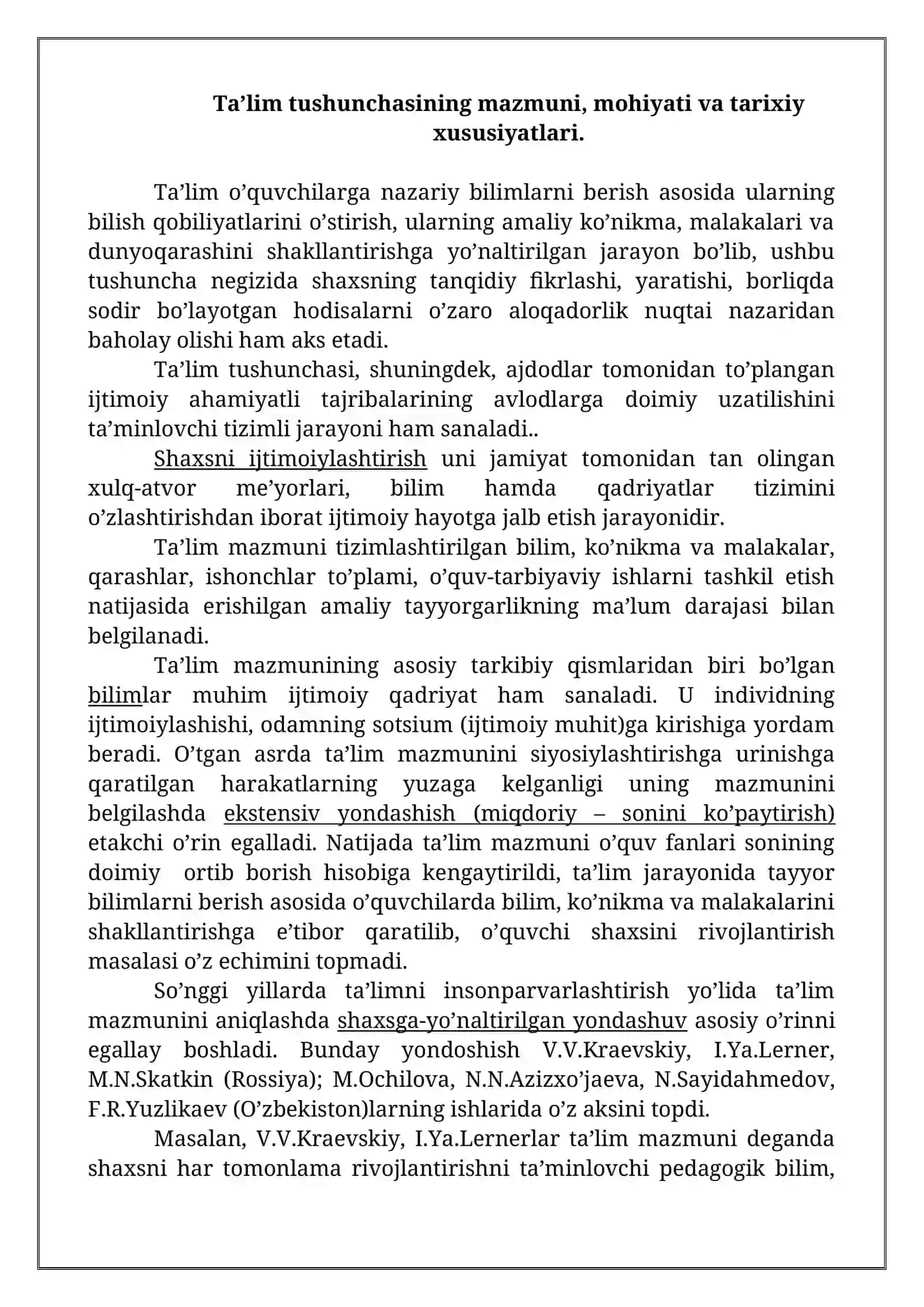O'rta maxsus ta'limni oliy ta'lim bilan integratsiyalashuvi 2