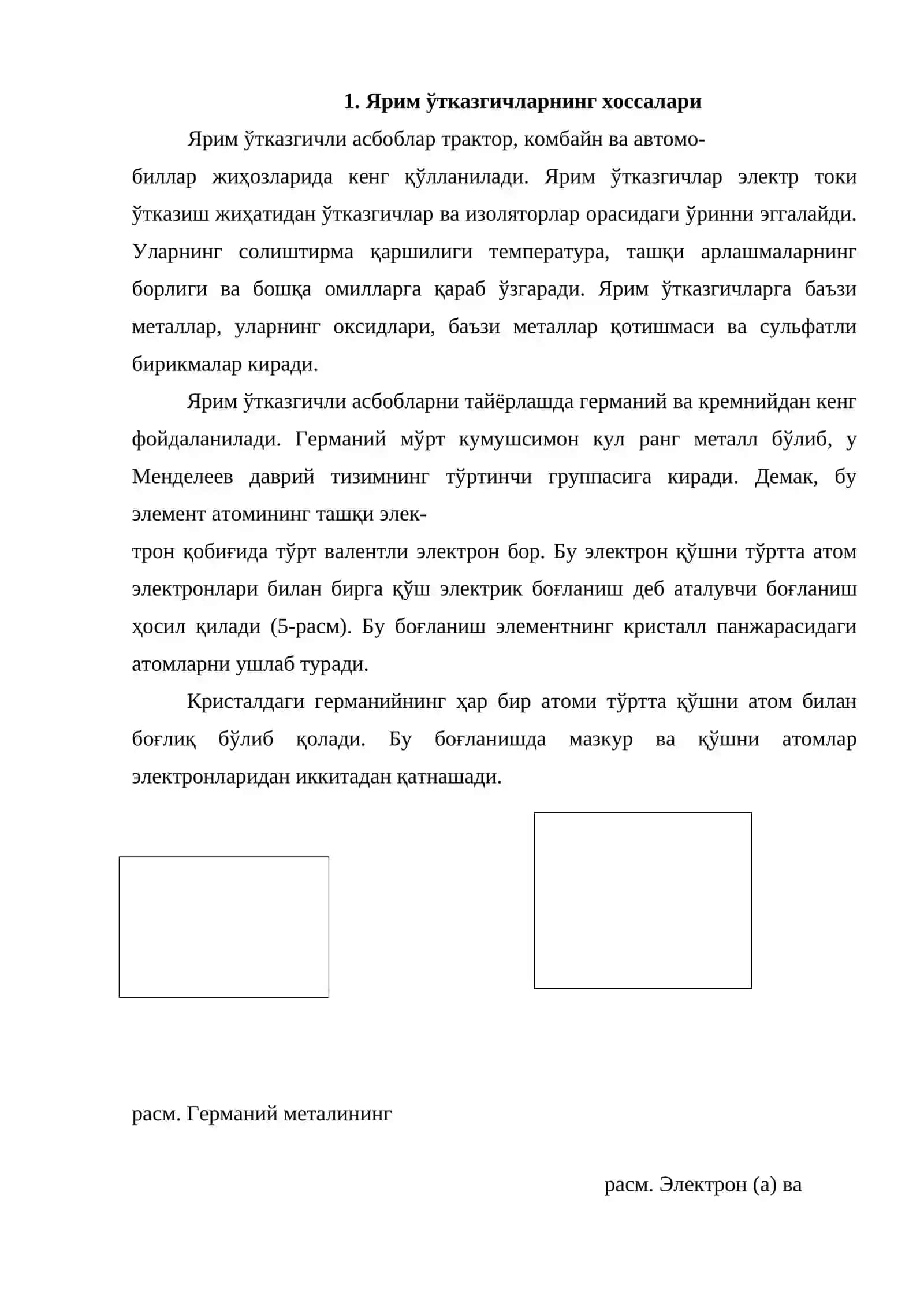 Ярим ўтказгичли асбоблар 2