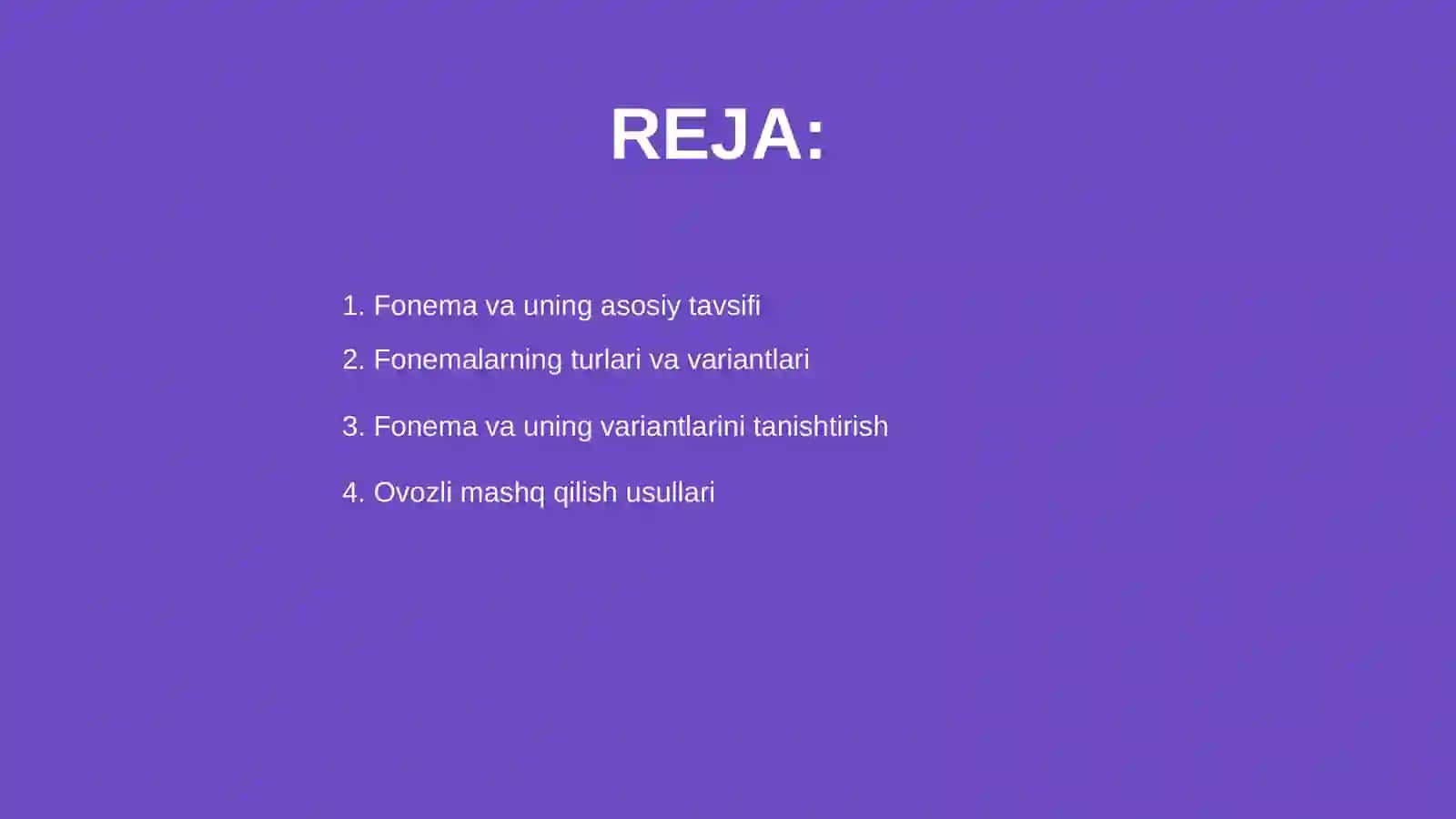 Fonema va uning variantlariga oid mashqlar 2