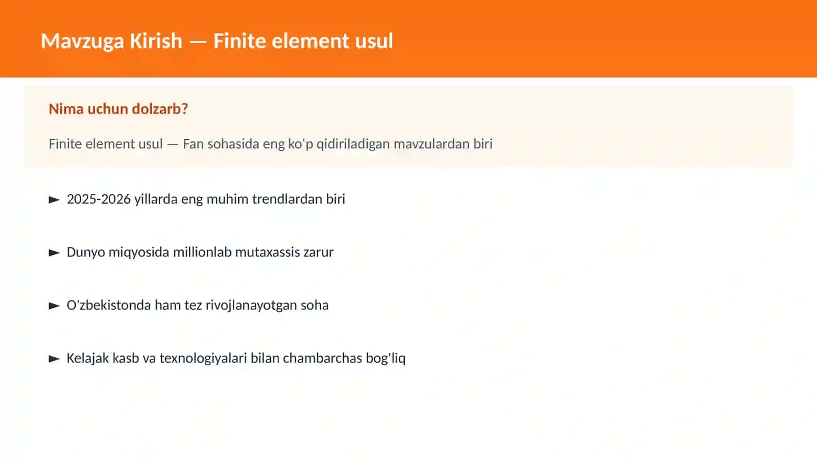 FAN | MATEMATIKA ZAMONAVIY 2
