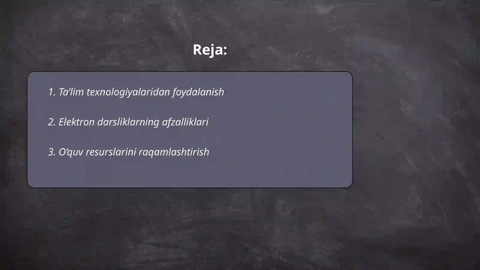 Ta’lim texnologiyalaridan foydalanish 2