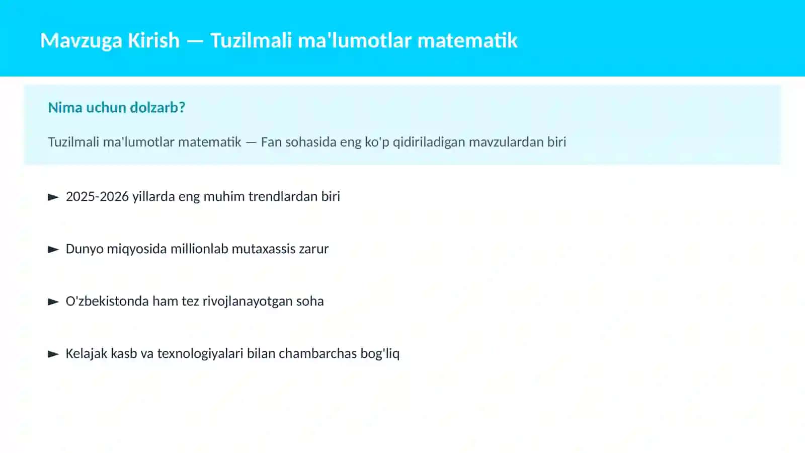 MATEMATIKA ZAMONAVIY 2