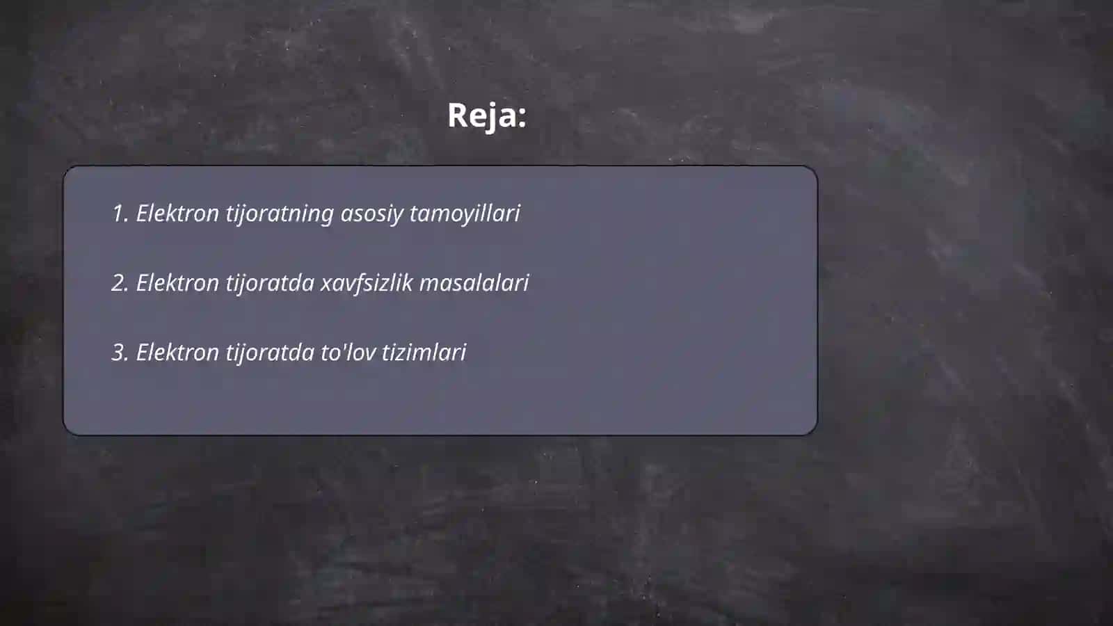 Elektron tijorat afzalliklar va muammolar 2