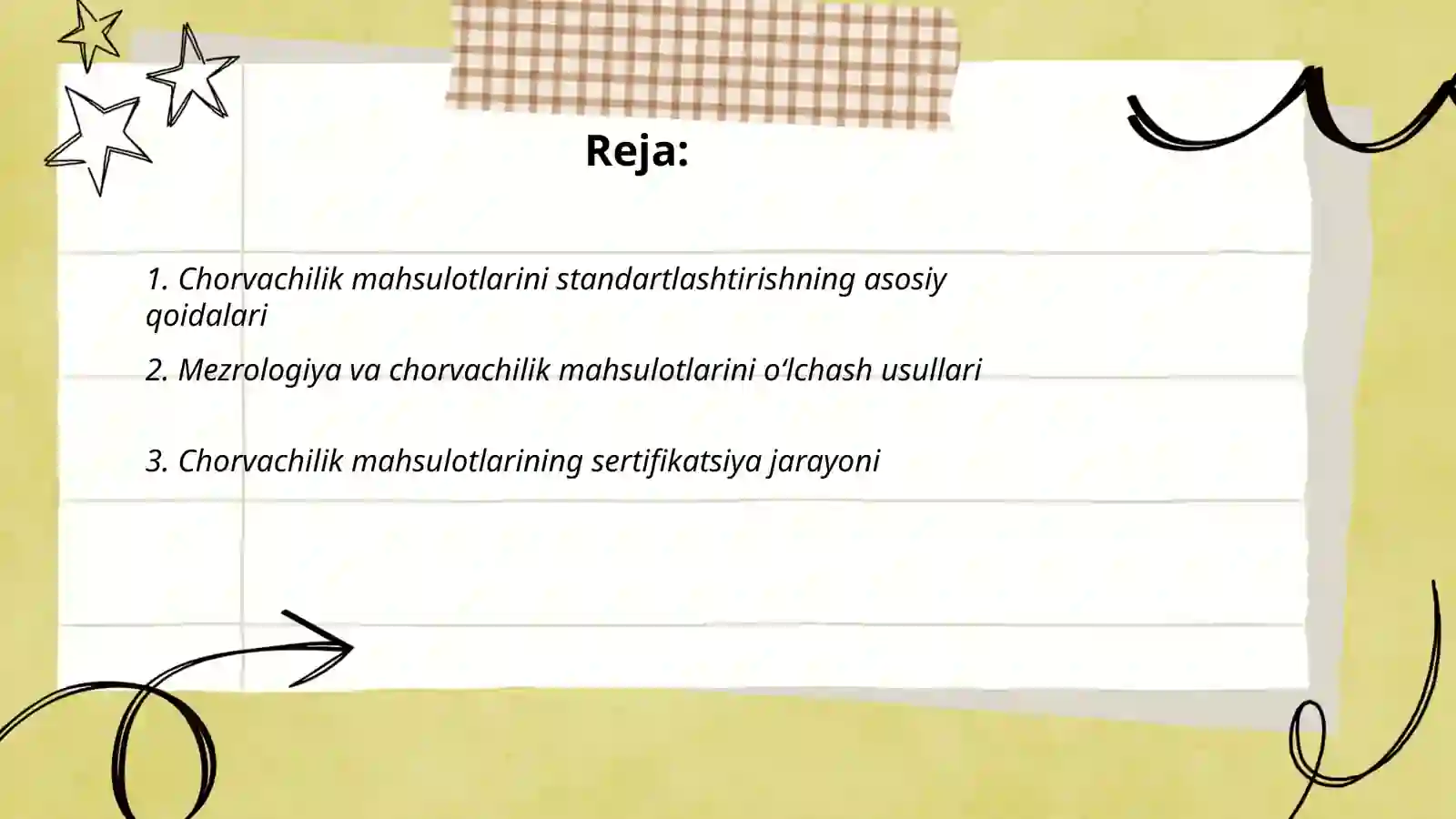 Chorvachilik mahsulotlarni standartlashtrish, metralogiyasi va sertifikqtlashtrish asoslari 2