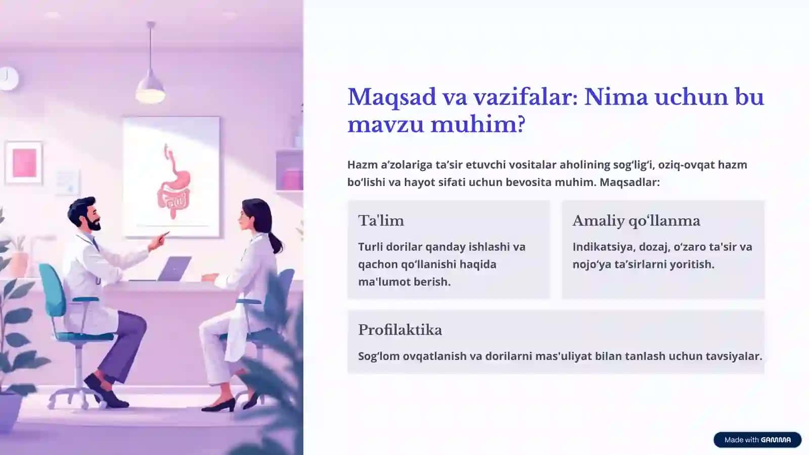 Hazm a’zolari tizimiga ta’sir etuvchi vositalar 2