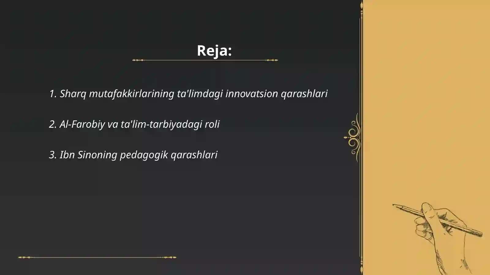 Sharq mutafakkirlarining ta'lim va tarbiya haqidagi pedagogik qarashlari 2