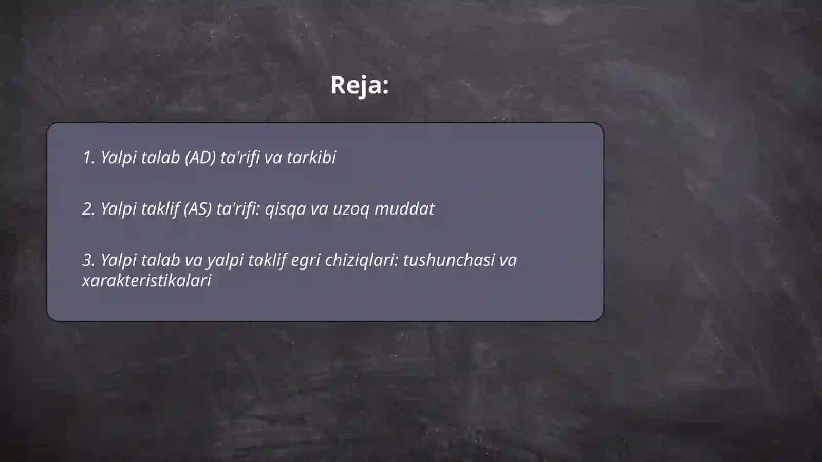 Yalpi talab va yalpi taklif 2