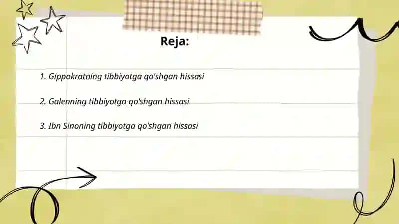 Gippokratning tibbiyotga qo'shgan hissasi 2