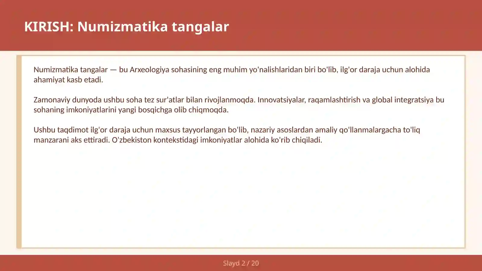 Numizmatika tangalar 2