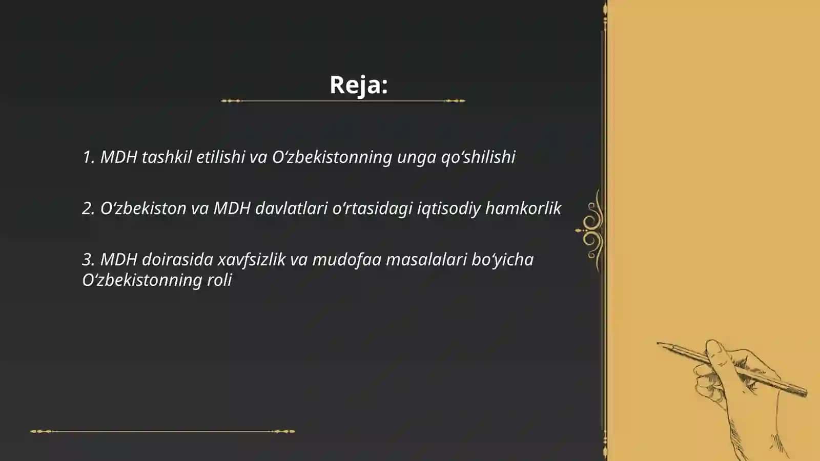 MDH bilan hamkorlik aloqalari 2