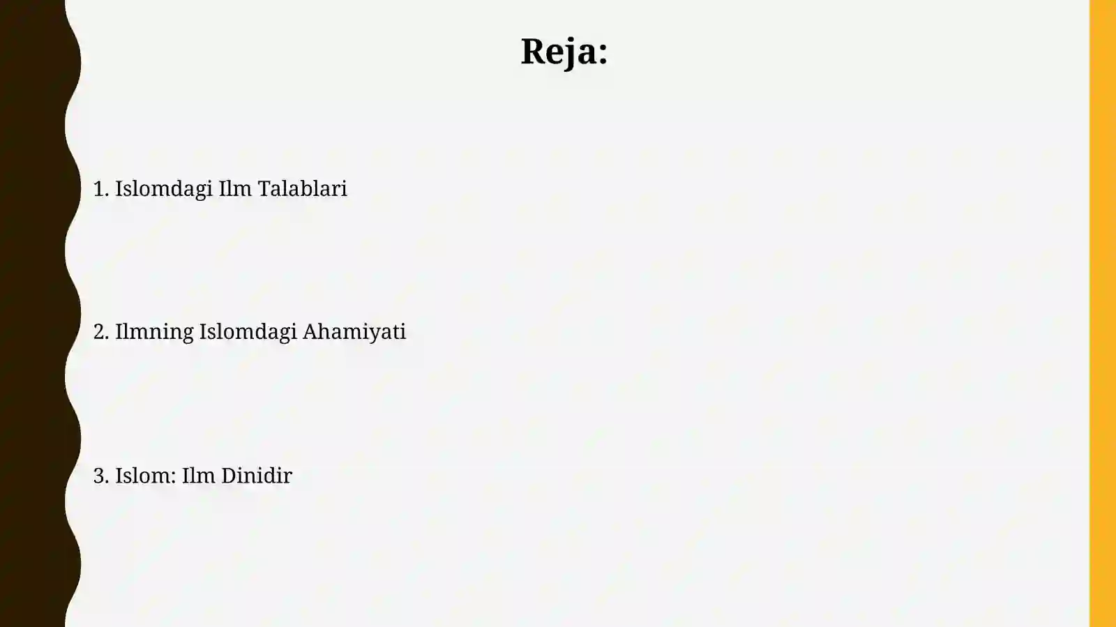 Islom ma'rifat dini 2