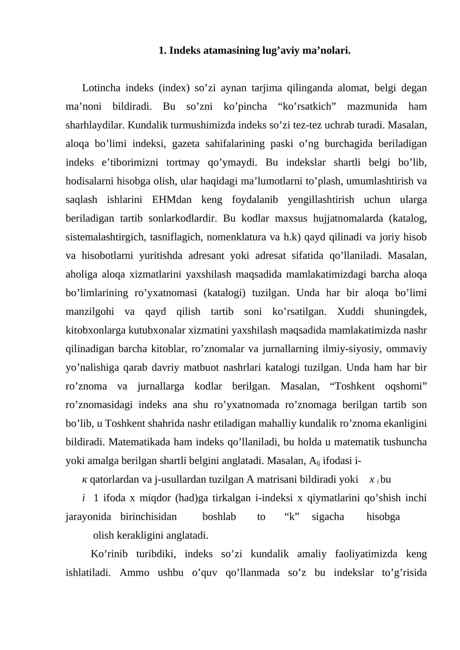 Iqtisоdiy indekslаrning turlаri vа tаsnifi 2