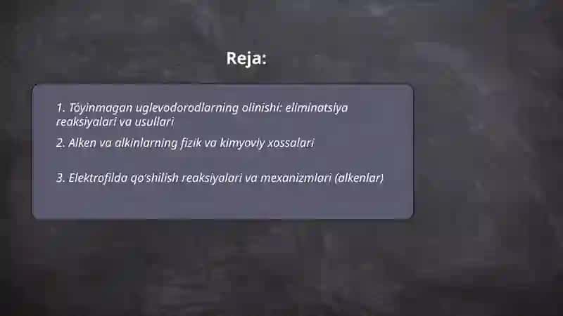 Tóyinmagan uglevodorodlarni olinishi va xossalariga doir ginetik ózgarishlarni amalga oshirish 2