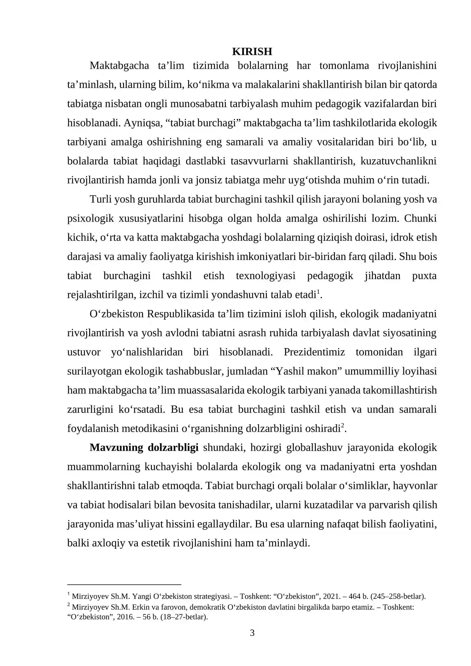 Turli yosh guruhlarda tabiat burchagini tashkil qilish texnologiyasi 2