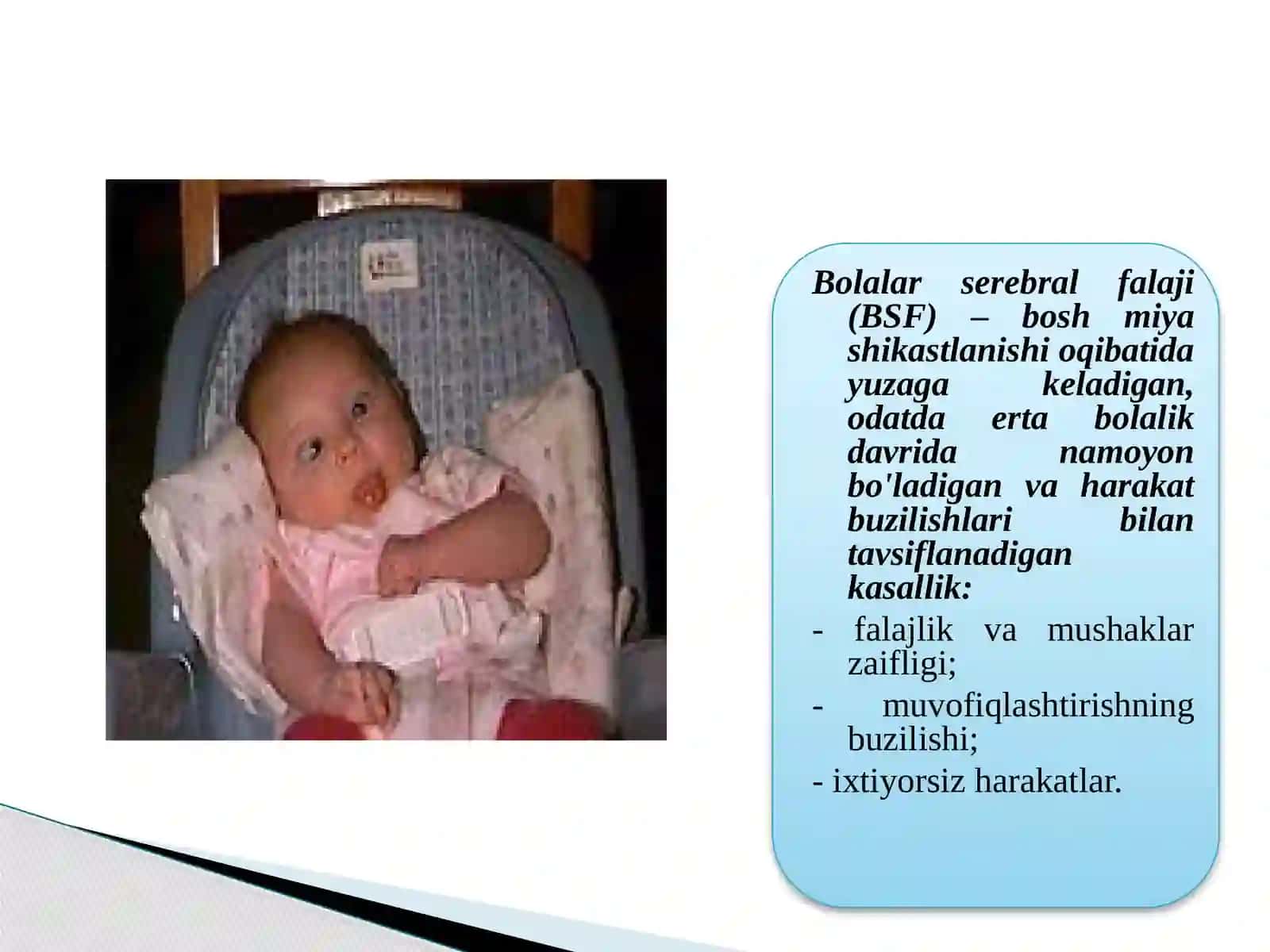Bolalar serebral falaji (BSF) sabablari va davolash 2
