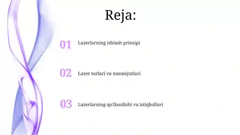 Lazerlar va ularning ishlash prinsiplari 2