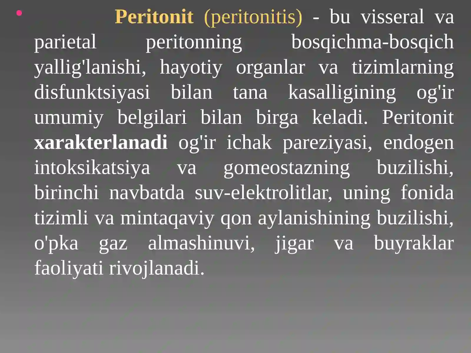Ginekologik peritonit 2