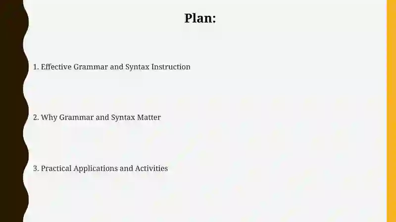 Grammar and Syntax in language teaching 2