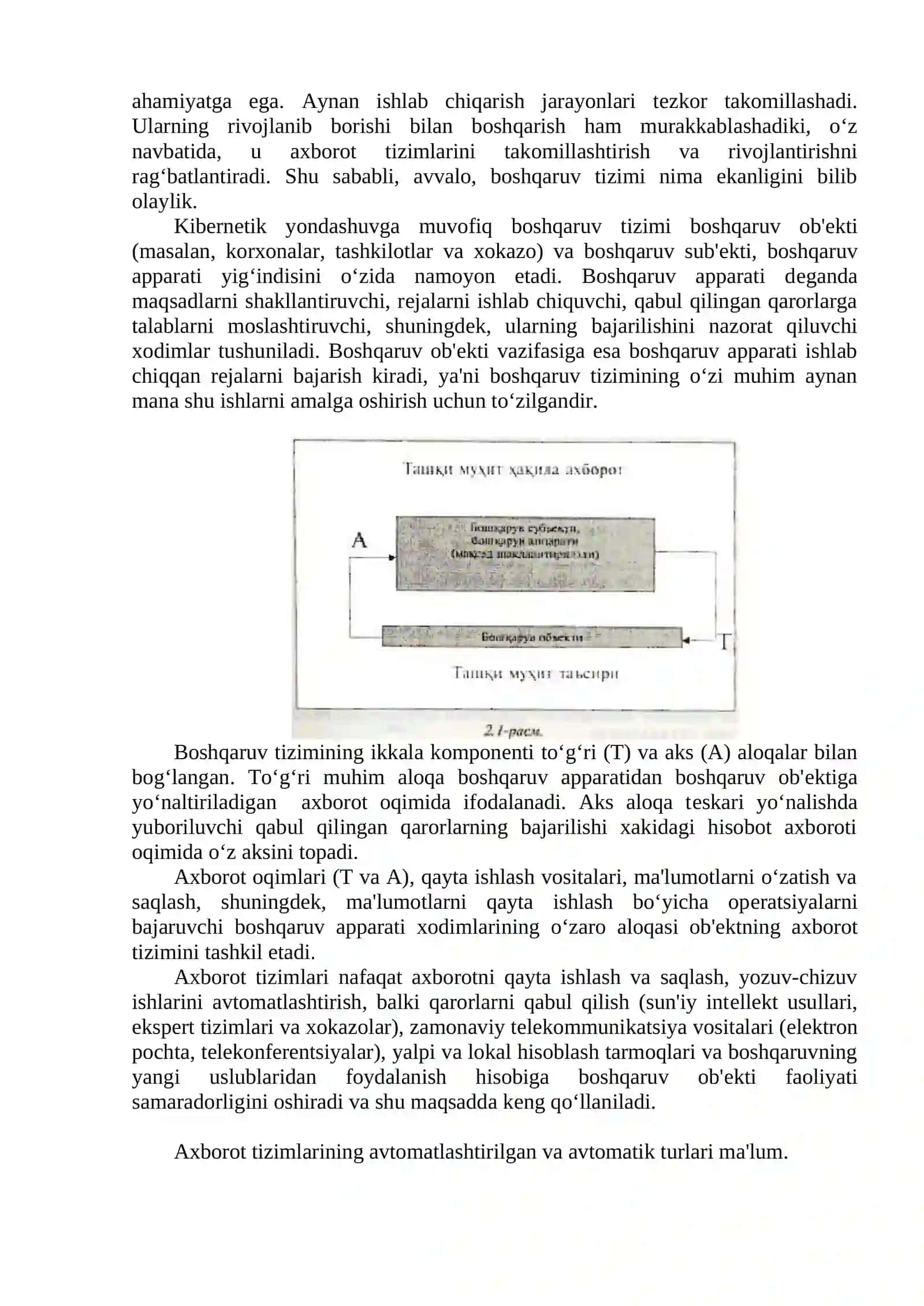 Axborot tizimlari haqida tushuncha 2